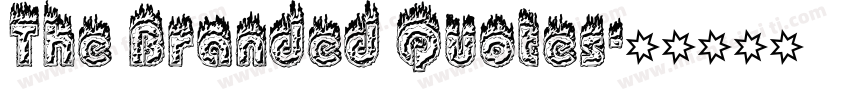 The Branded Quotes字体转换